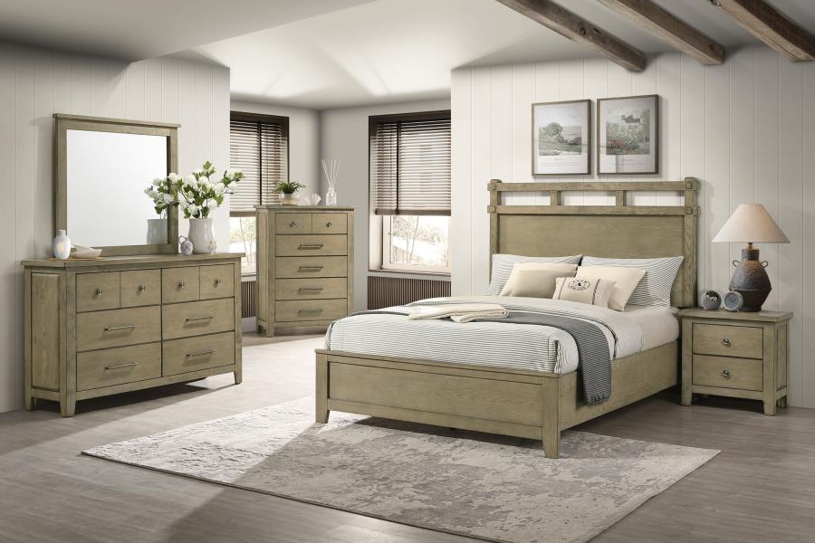 (image for) Hazlewood 5-piece Eastern King Bedroom Set Vineyard Oak