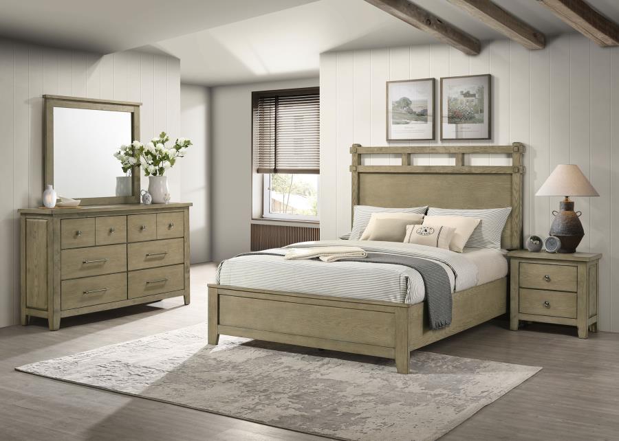 (image for) Hazlewood 4-piece Queen Bedroom Set Vineyard Oak
