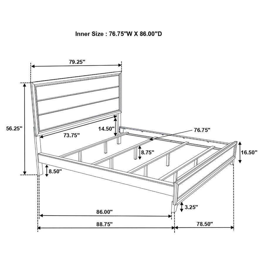 (image for) Watson 5-piece California King Bedroom Set Grey Oak