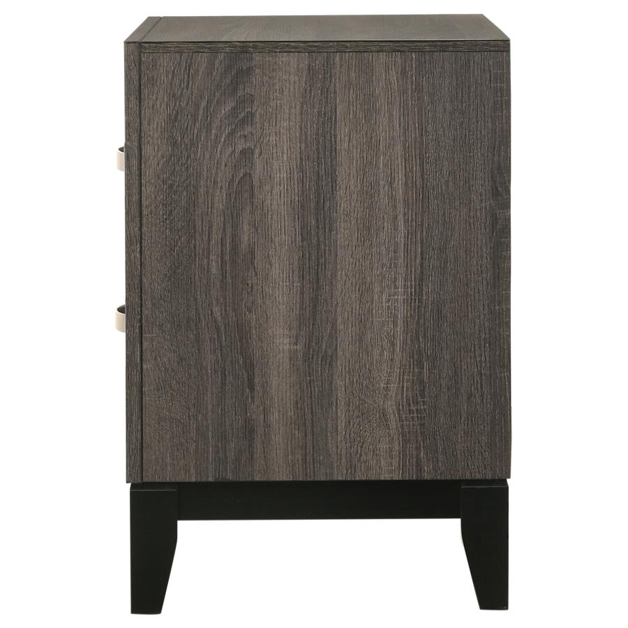 (image for) Watson 2-drawer Nightstand Grey Oak