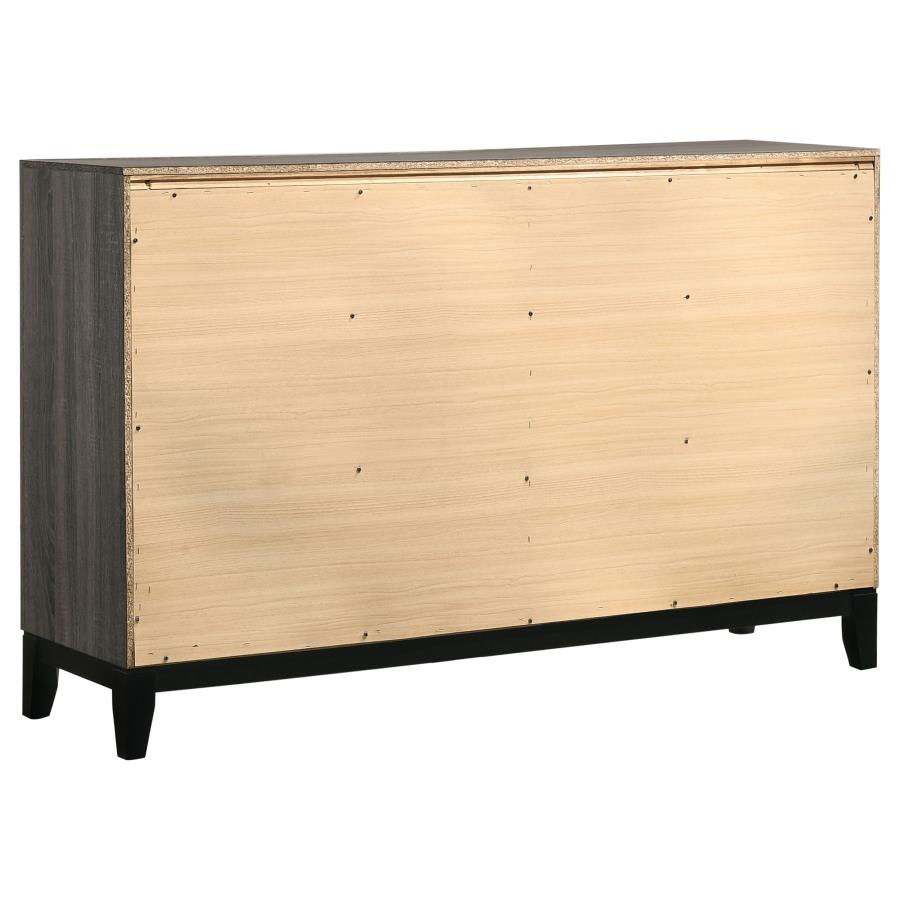 (image for) Watson 6-drawer Dresser Grey Oak