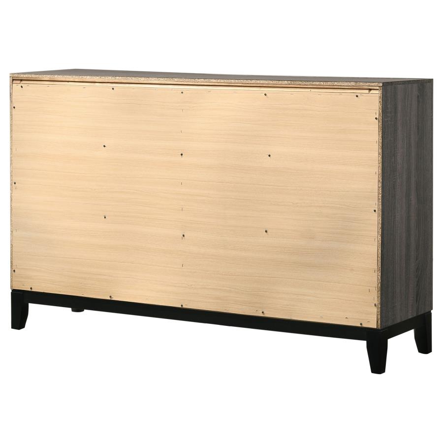 (image for) Watson 6-drawer Dresser Grey Oak