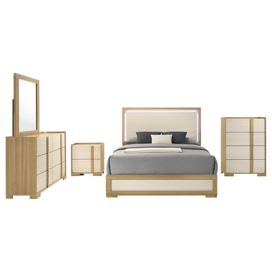 (image for) Hyland 5-piece Eastern King Bedroom Set Natural