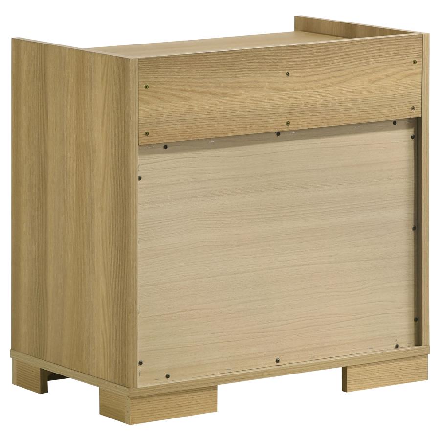 (image for) Hyland 2-drawer Nightstand Bedside Table Natural