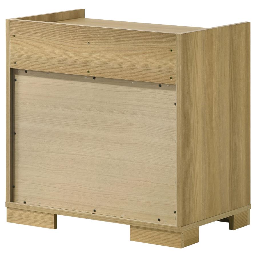 (image for) Hyland 2-drawer Nightstand Bedside Table Natural