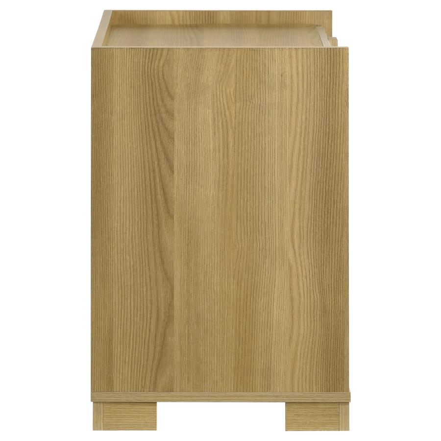 (image for) Hyland 2-drawer Nightstand Bedside Table Natural