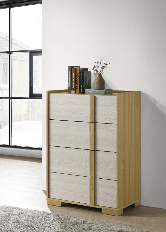 (image for) Hyland 4-drawer Chest of Drawers Natural