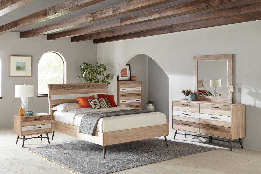 (image for) Marlow 4-piece Eastern King Bedroom Set Rough Sawn Multi - Click Image to Close