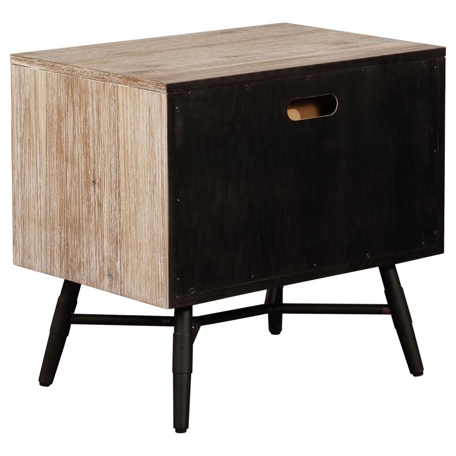 (image for) Marlow 2-drawer Nightstand Rough Sawn Multi