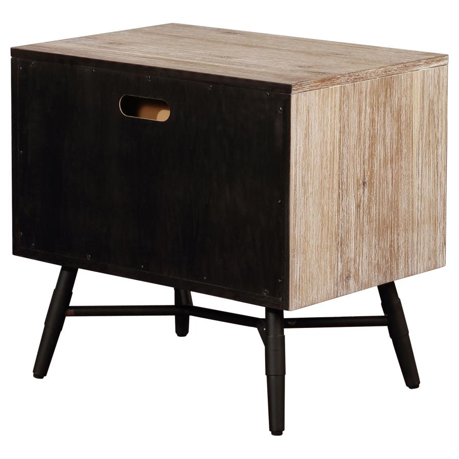 (image for) Marlow 2-drawer Nightstand Rough Sawn Multi