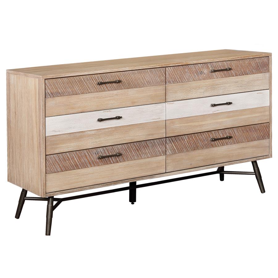 (image for) Marlow 6-drawer Dresser Rough Sawn Multi