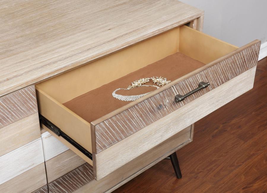 (image for) Marlow 6-drawer Dresser Rough Sawn Multi