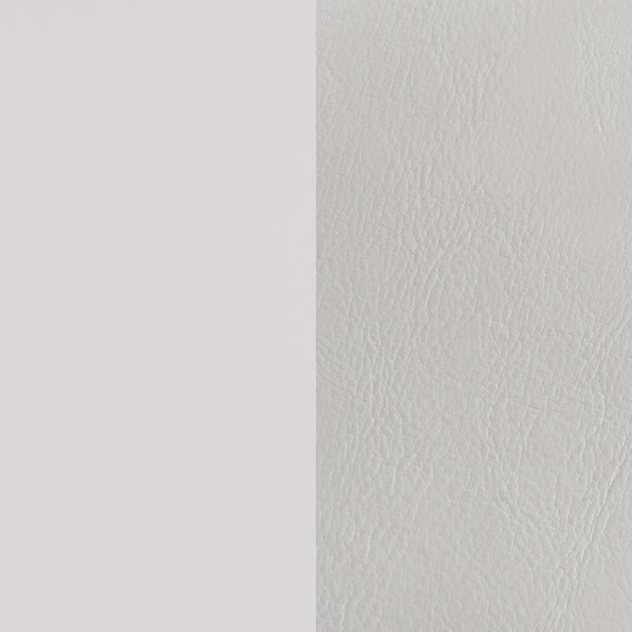 Cassia Eastern King LED Panel Bed White High Gloss