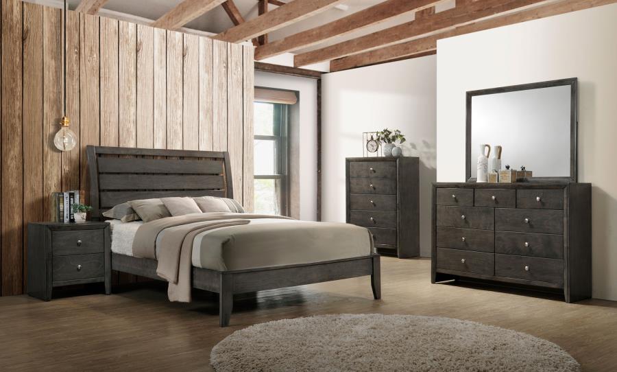 (image for) Serenity 4-piece Queen Bedroom Set Mod Grey