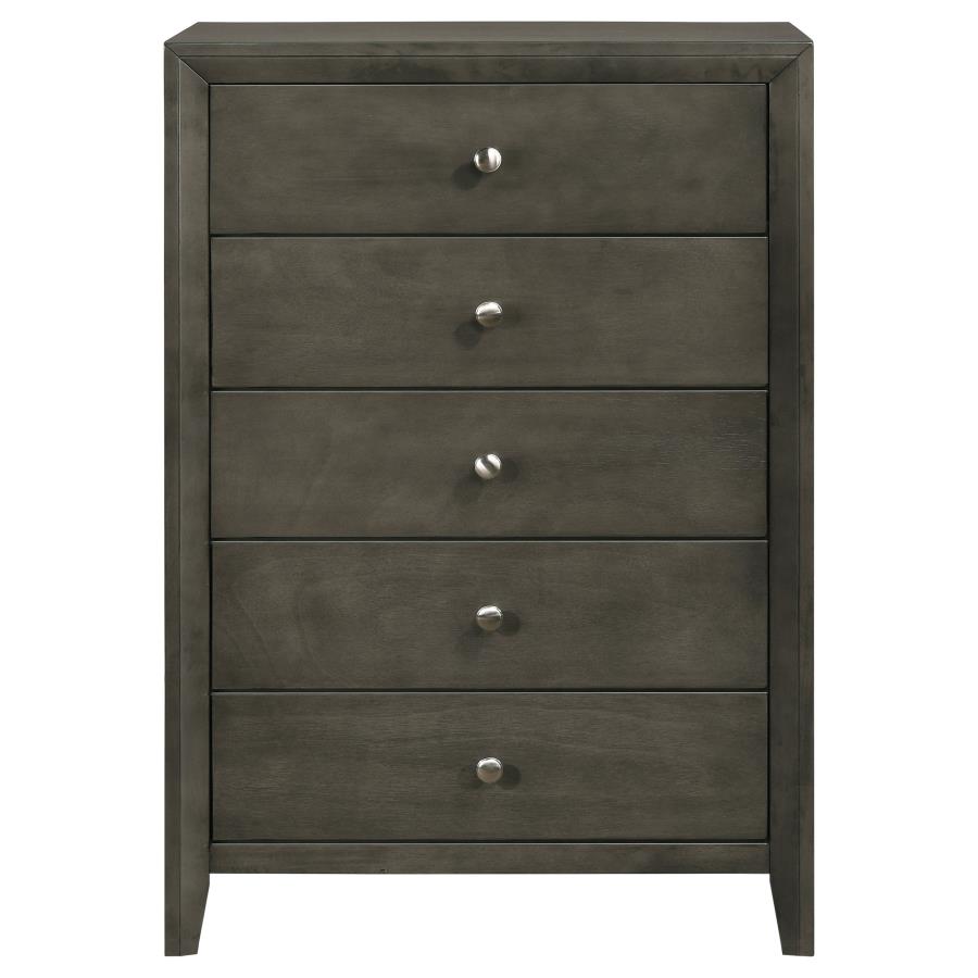 (image for) Serenity 5-drawer Bedroom Chest Mod Grey