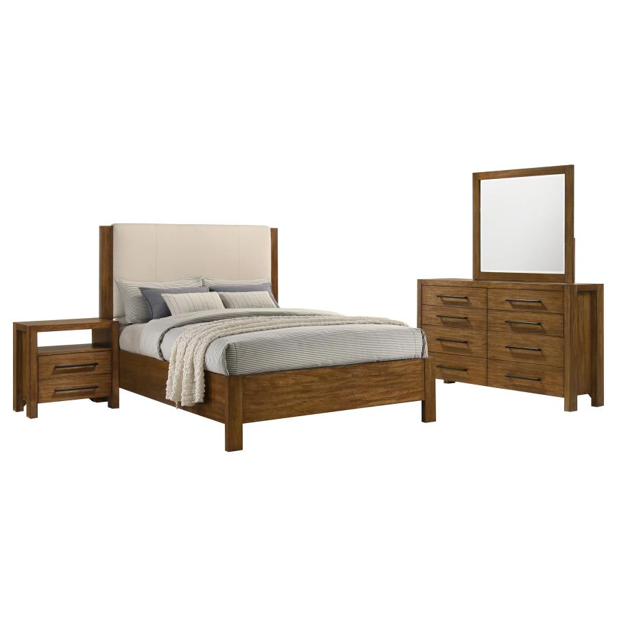 (image for) Adderley 4-piece California King Bedroom Set Warm Brown