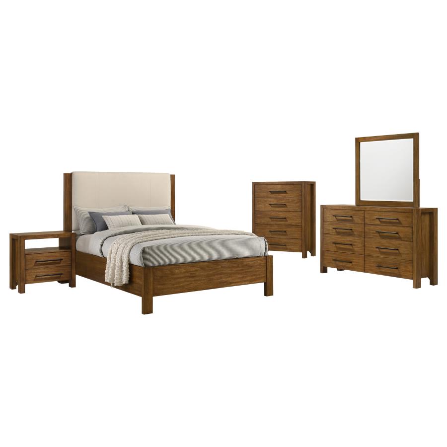 (image for) Adderley 5-piece Queen Bedroom Set Warm Brown