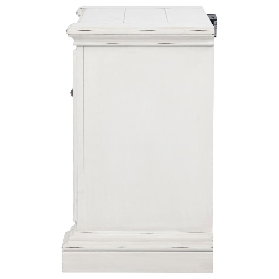 McKinney 2-drawer Nightstand with Dual USB Vintage White