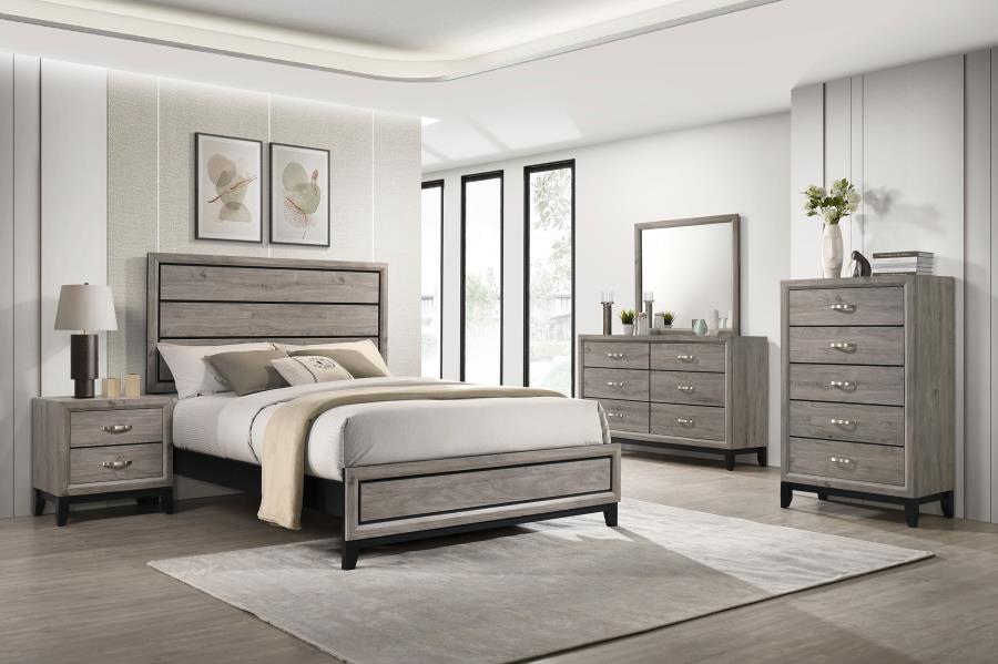 (image for) Watson Five-piece Eastern King Bedroom Set Light Taupe