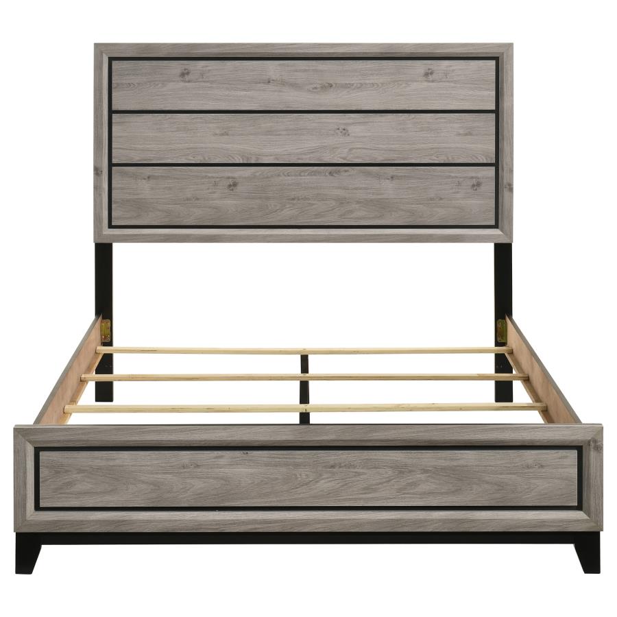 Watson Wood Queen Panel Bed Light Taupe