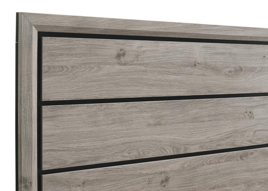 Watson Wood Queen Panel Bed Light Taupe