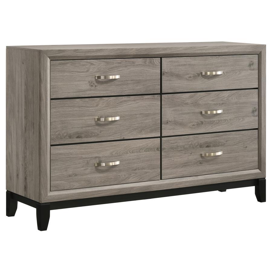 Watson Five-piece Twin Bedroom Set Light Taupe