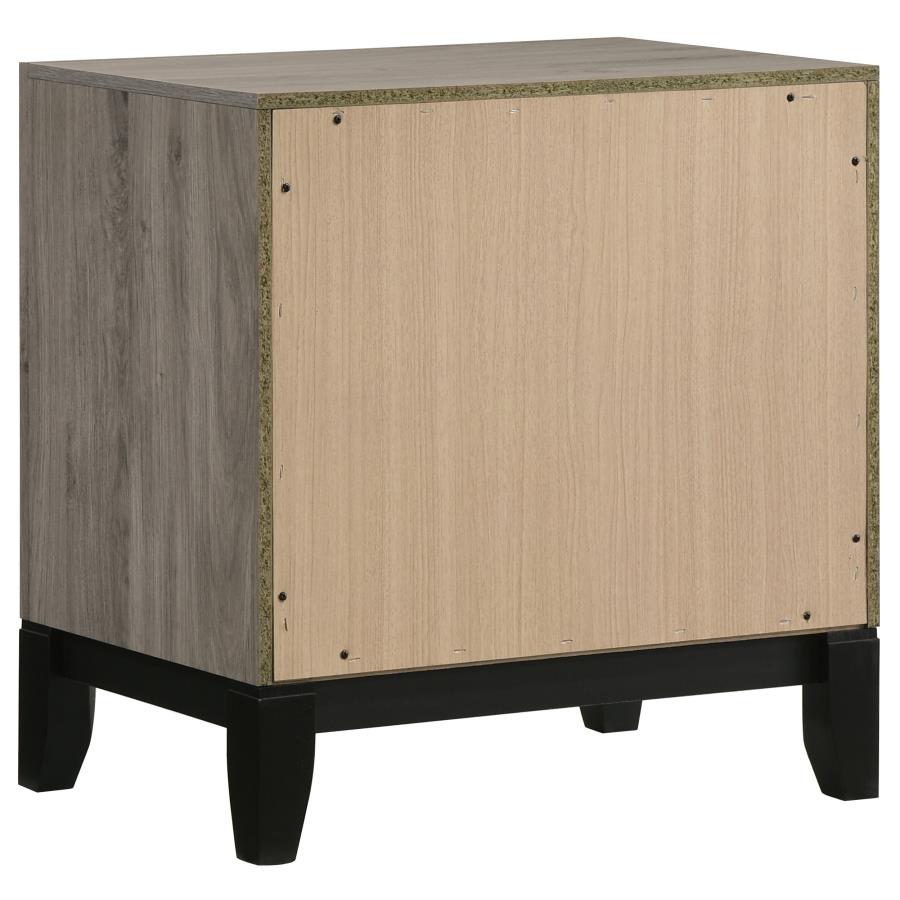 Watson 2-drawer Nightstand Bedside Table Light Taupe