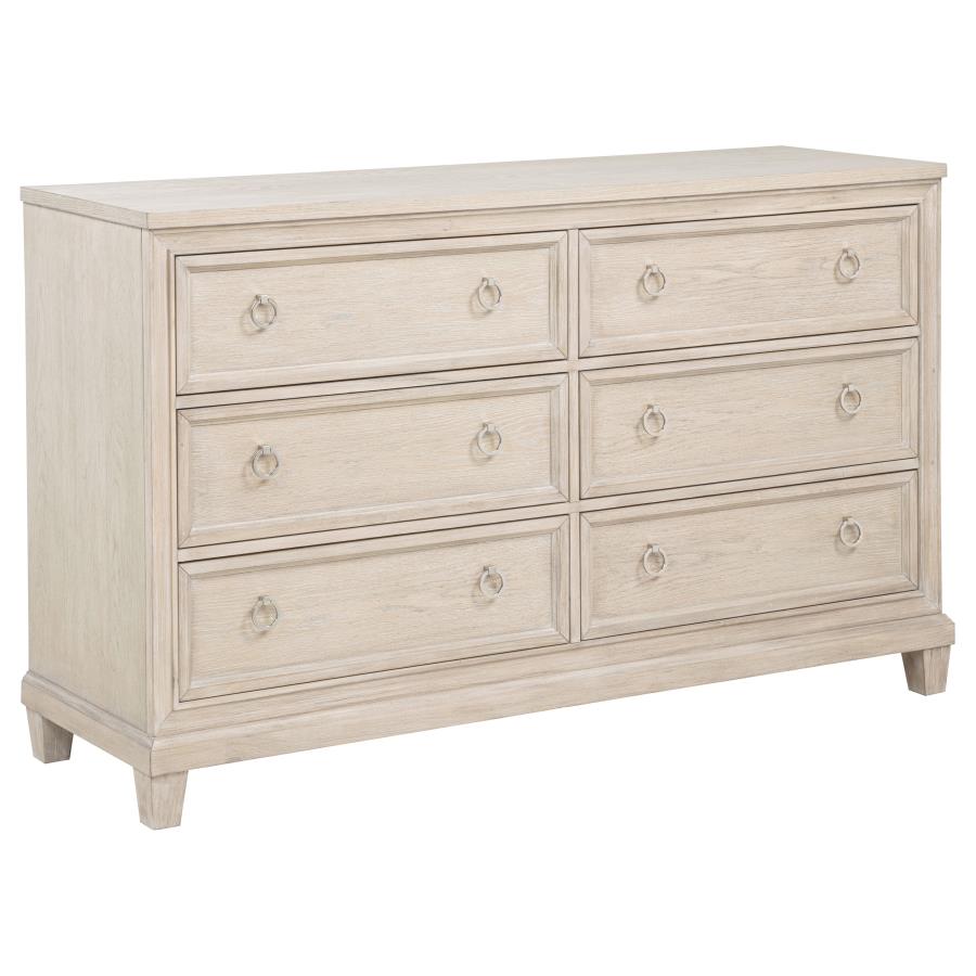 Pembroke 4-piece California King Bedroom Set Washed Oak