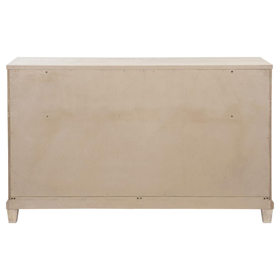 Pembroke 6-drawer Bedroom Dresser Cabinet Washed Oak