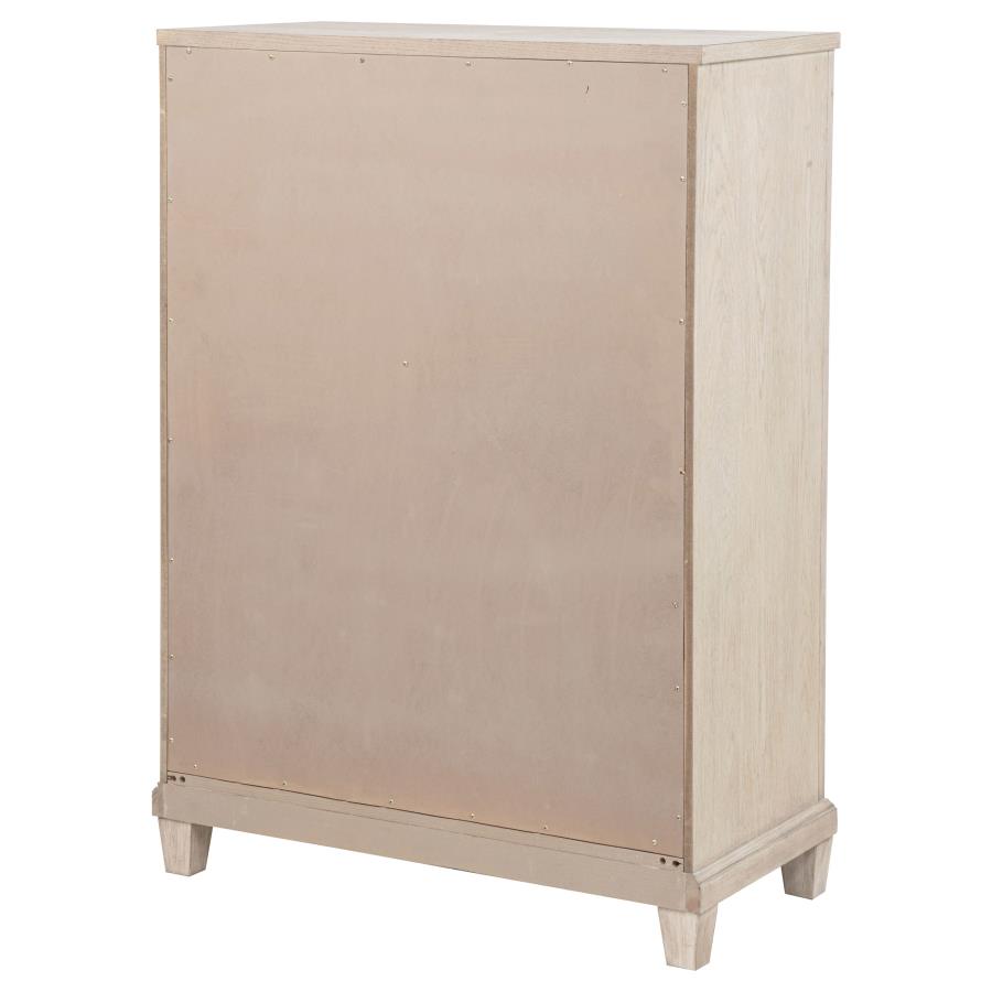 Pembroke 5-drawer Chest of Drawers Washed Oak
