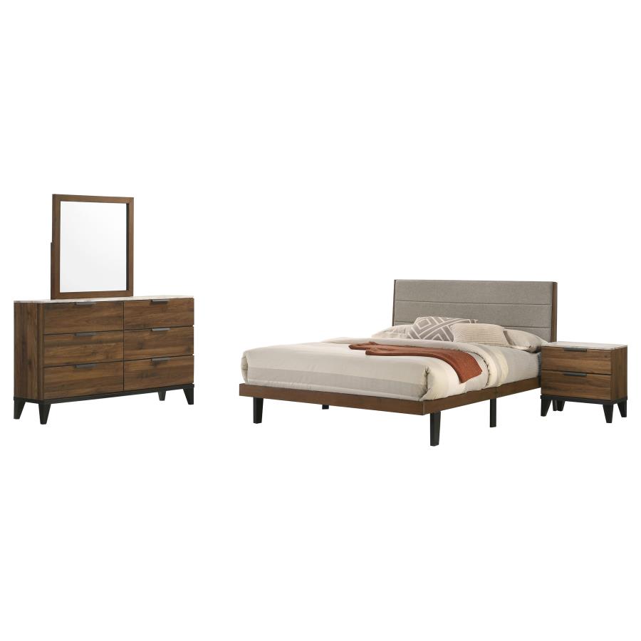 (image for) Mays 4-piece Eastern King Bedroom Set Walnut