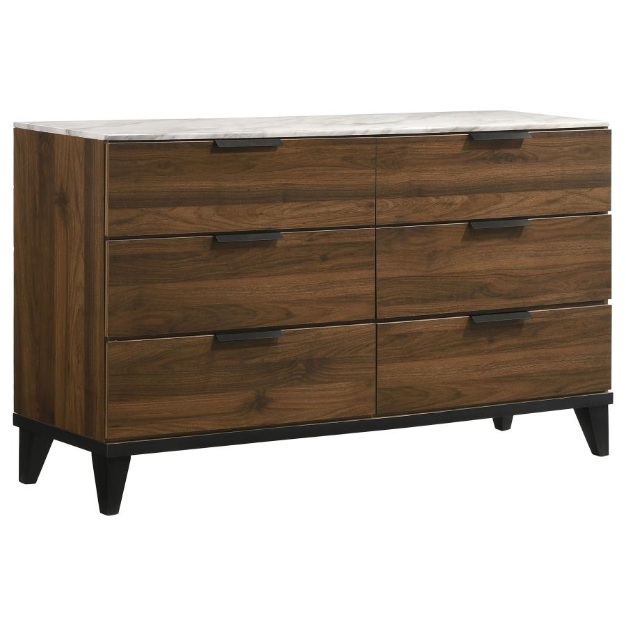 (image for) Mays 6-drawer Dresser Walnut