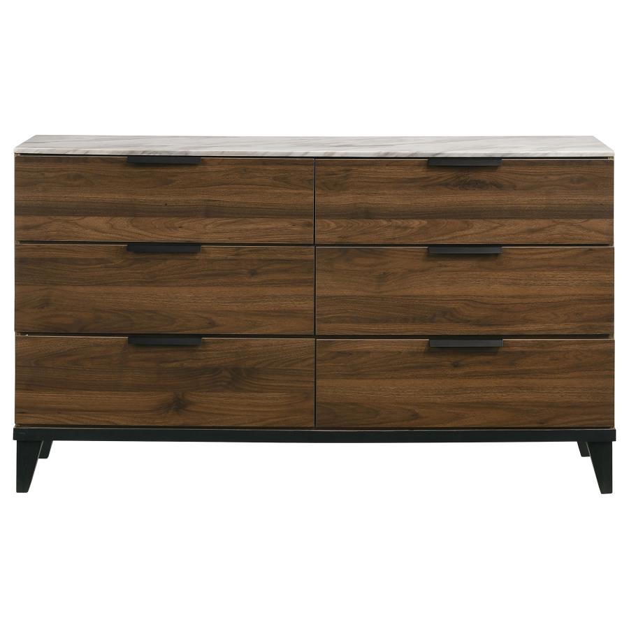 (image for) Mays 6-drawer Dresser Walnut