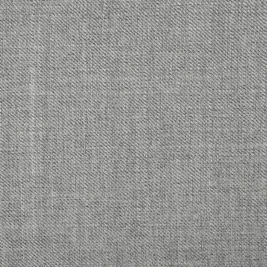 Atlas 63-inch California King Upholstered Panel Bed Grey and Dark Oak