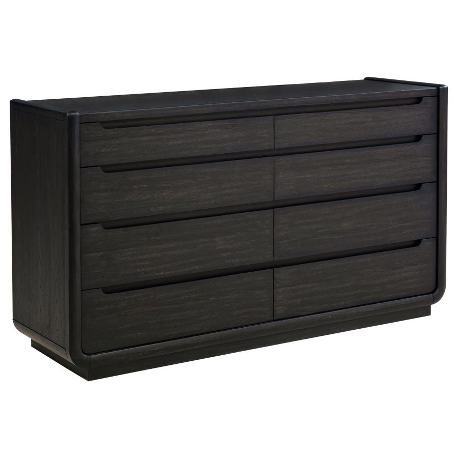 Leandro 4-piece California King Bedroom Set Burnished Black