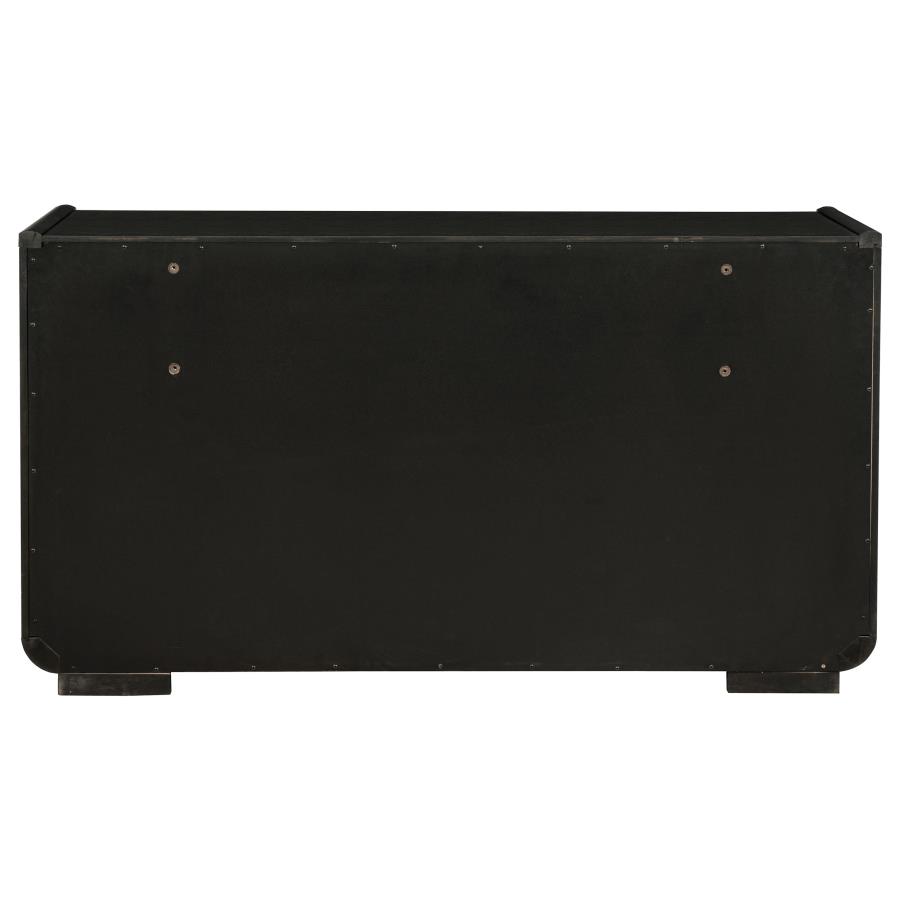 Leandro 8-drawer Bedroom Dresser Cabinet Burnished Black