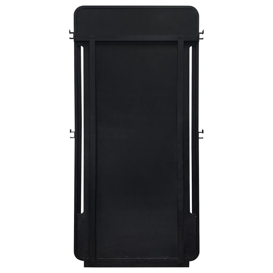 Leandro 76-inch Full Length Floor Mirror Burnished Black