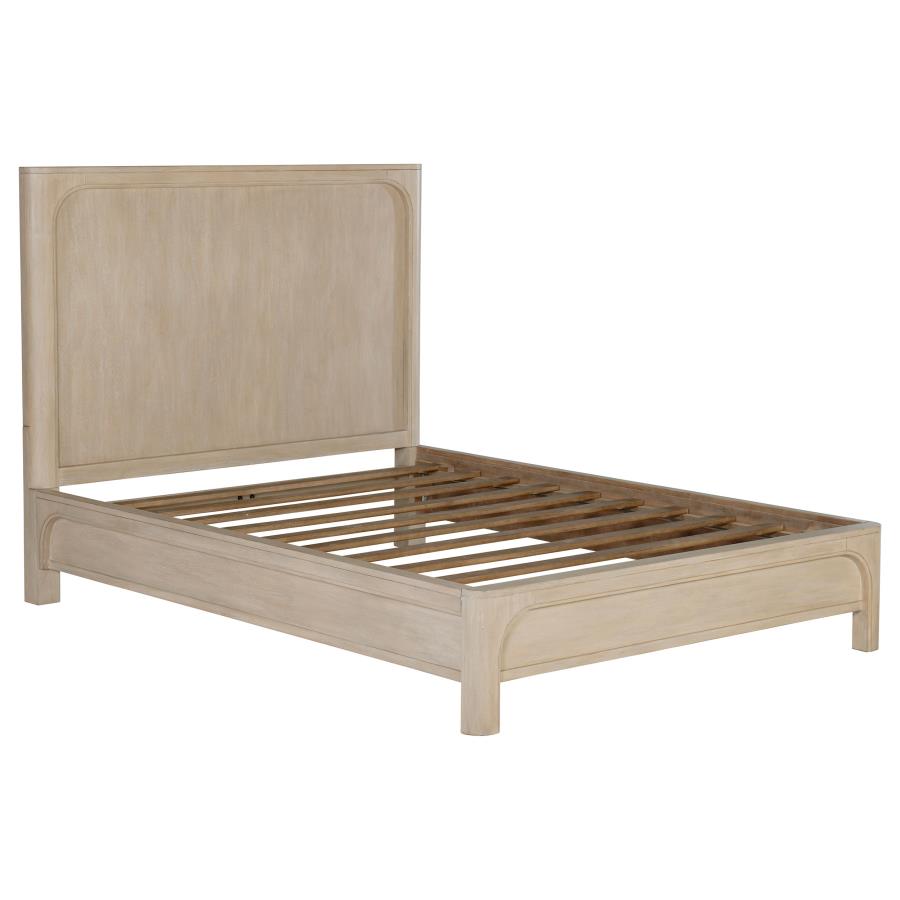 (image for) Solano 56-inch Eastern King Panel Bed Weathered Mango