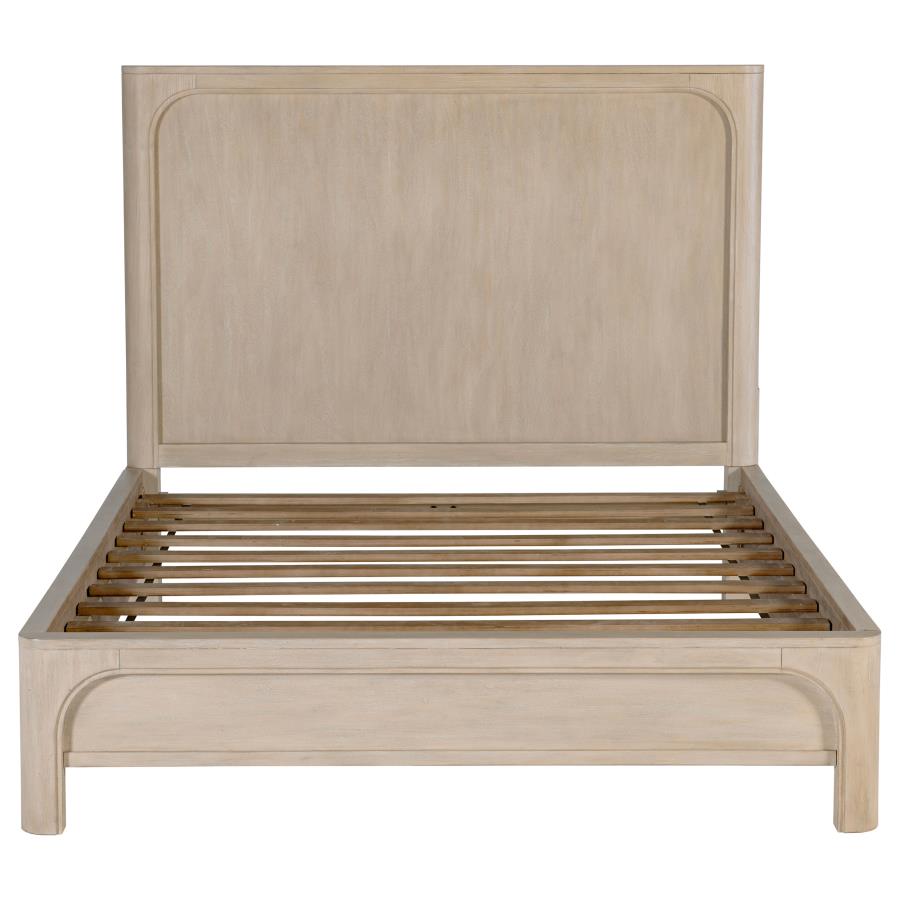 Solano 55-inch California King Panel Bed Weathered Mango