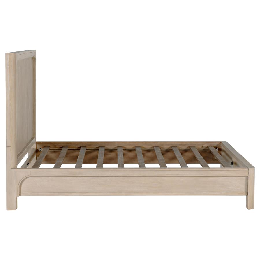 Solano 55-inch California King Panel Bed Weathered Mango