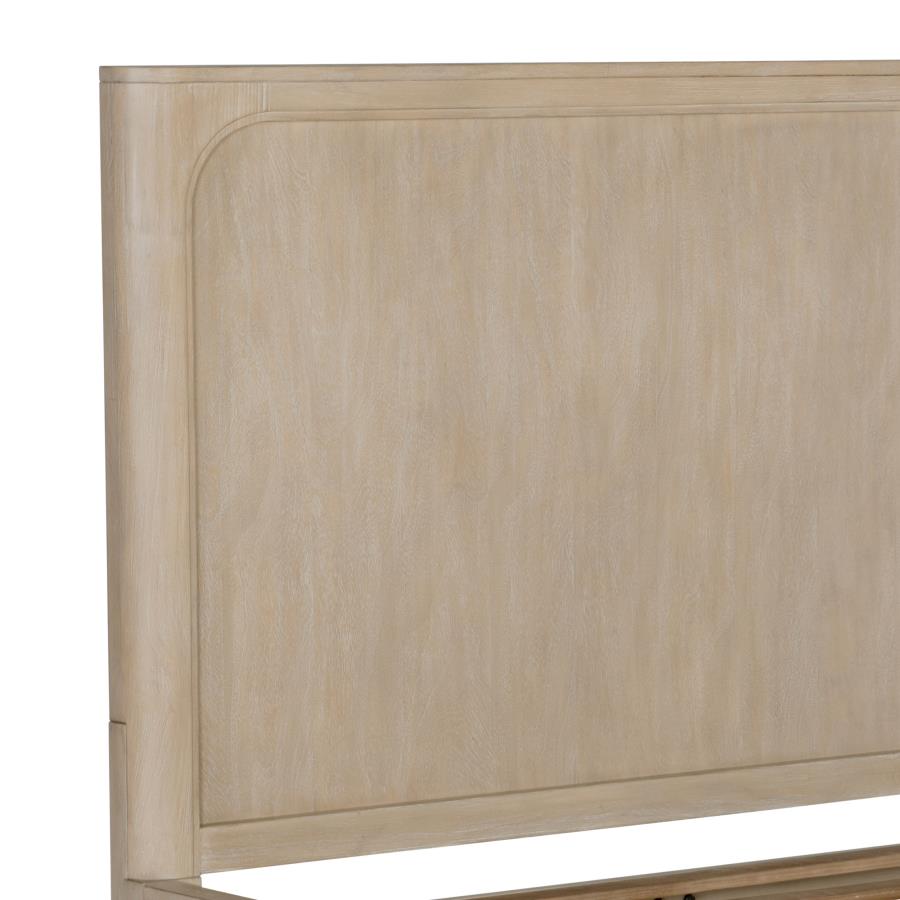 Solano 55-inch California King Panel Bed Weathered Mango