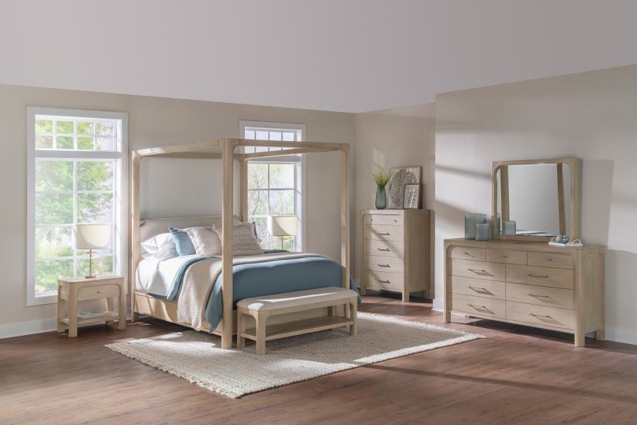 Modal Additional Images for Solano 52-inch Bedroom Bed End Bench Weathered Mango