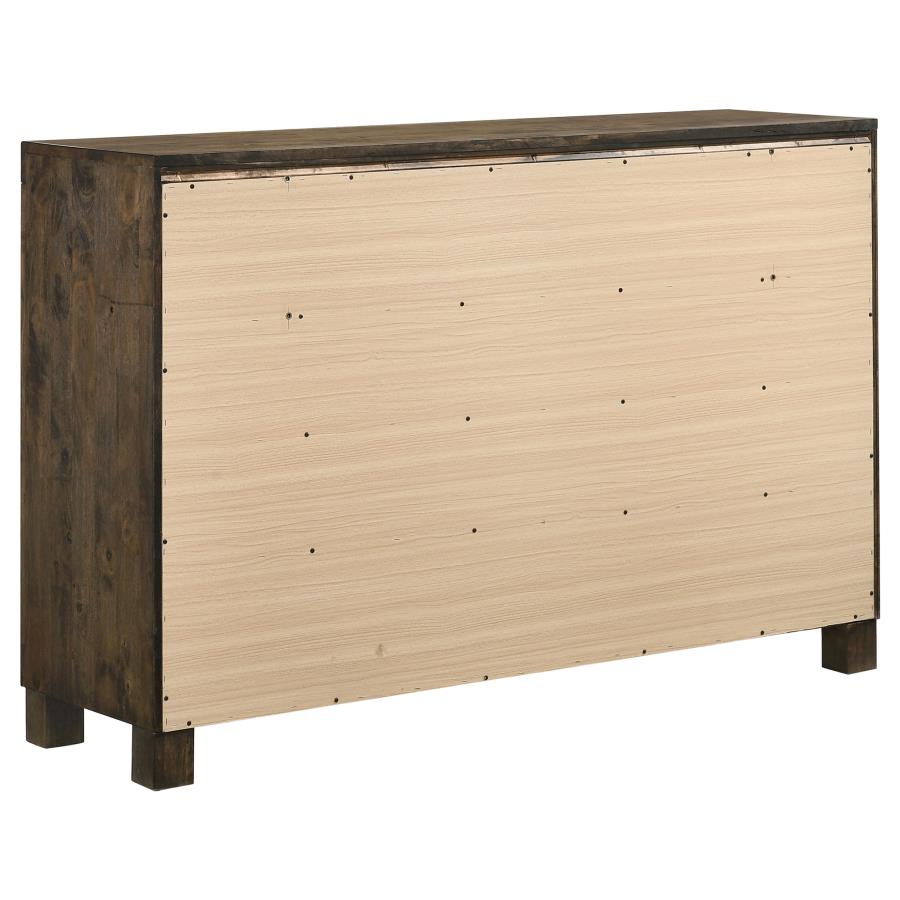 (image for) Woodmont 8-drawer Dresser Rustic Golden Brown