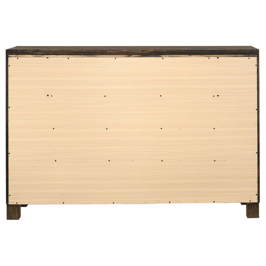 (image for) Woodmont 8-drawer Dresser Rustic Golden Brown