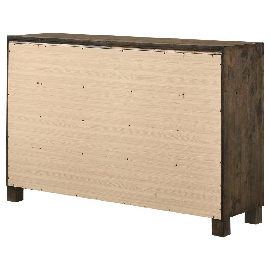 (image for) Woodmont 8-drawer Dresser Rustic Golden Brown