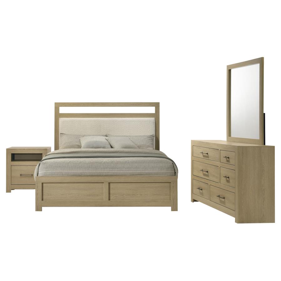 (image for) Hendricks 4-piece California King Bedroom Set Light Oak