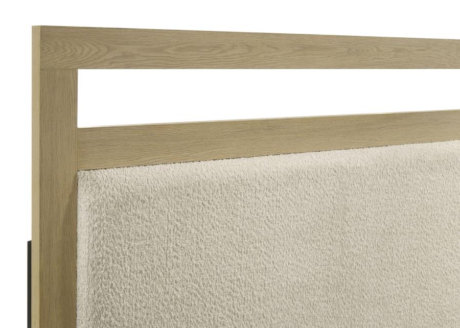 Hendricks Queen Panel Headboard Platform Bed Light Oak