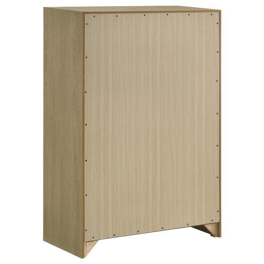 Hendricks 5-drawer Bedroom Chest of Drawers Light Oak