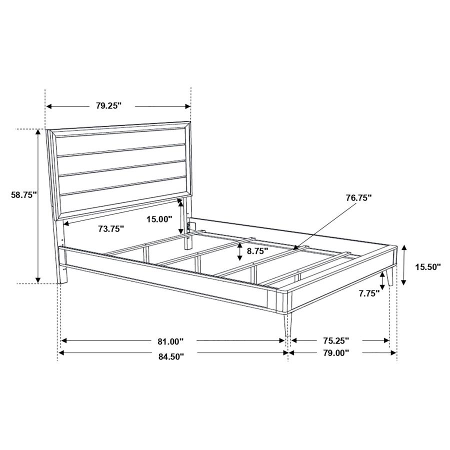 (image for) Ramon 5-piece Eastern King Bedroom Set Metallic Sterling