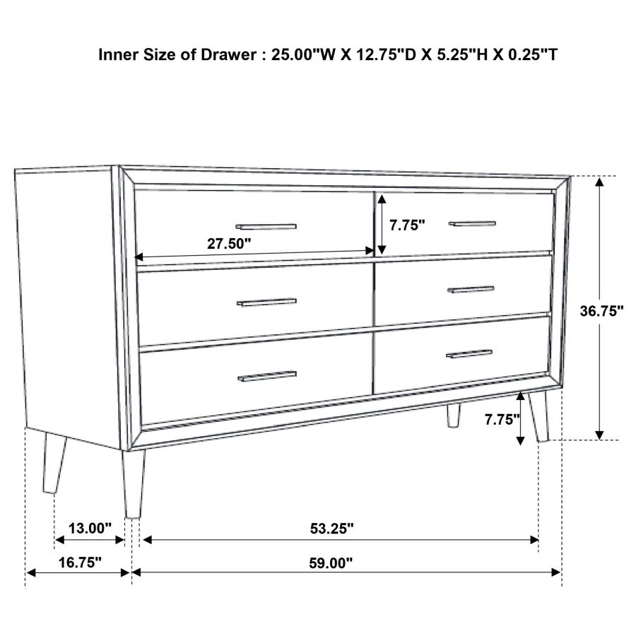 (image for) Ramon 5-piece Eastern King Bedroom Set Metallic Sterling